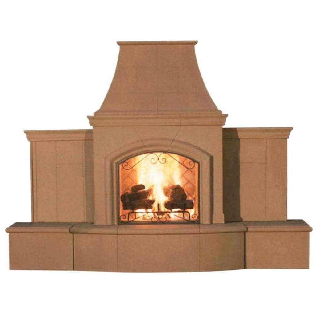 American Fyre Designs Grand Phoenix Vented Gas Fireplace with Extended Bullnose Hearth