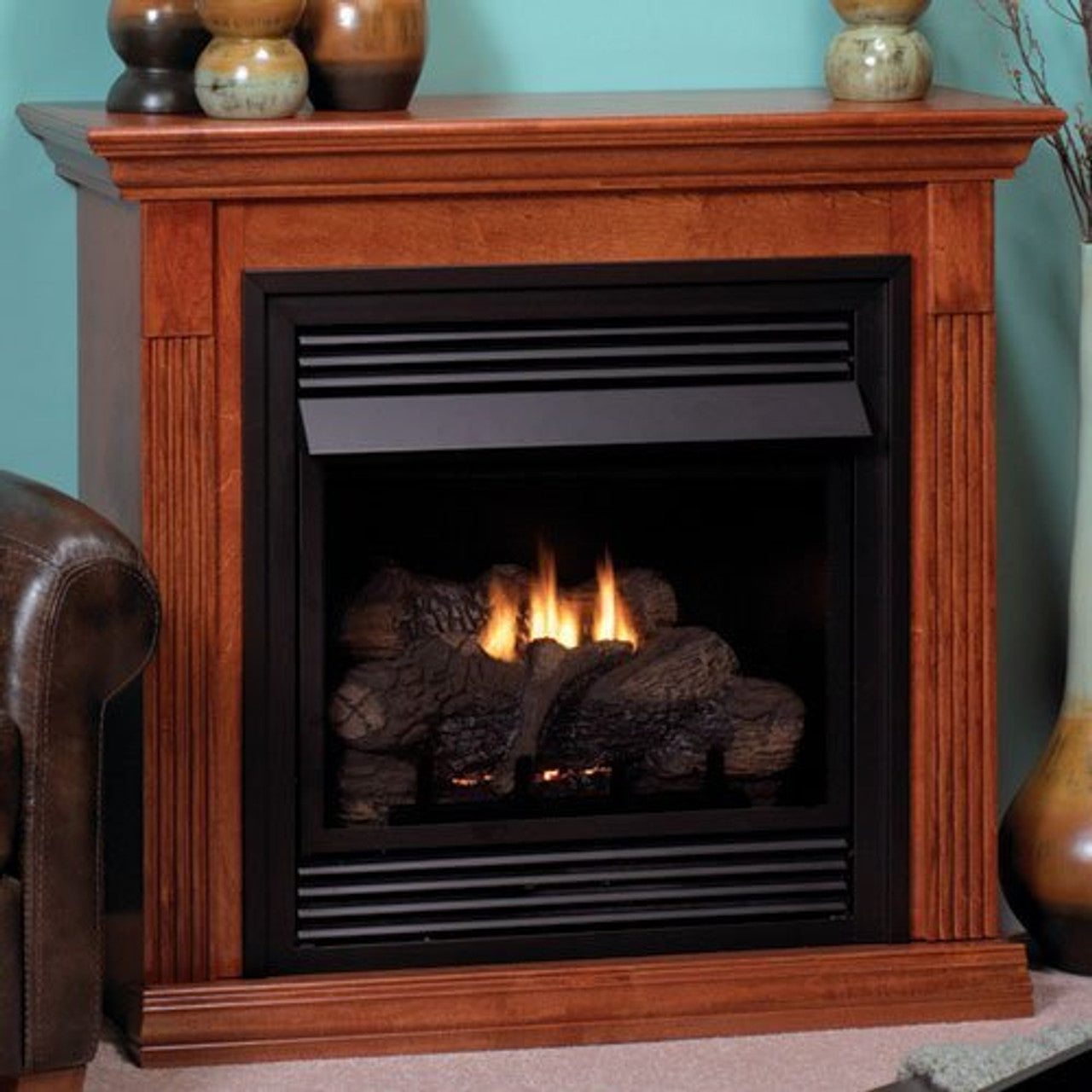 Empire Comfort Systems Vail 26 Millivolt Vent Free Special Edition with Cherry Mantle