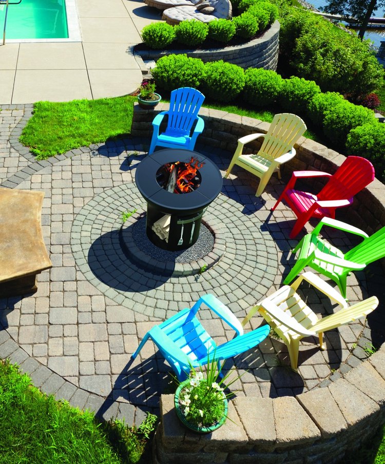 Heartstone Outdoor The Zenith Fire Pit with Standing Base