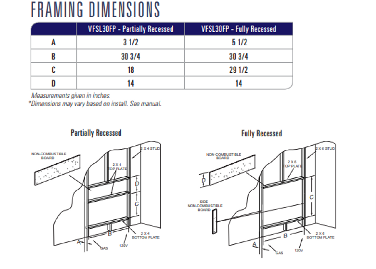 Empire Boulevard IP Vent-Free SlimLine Linear Fireplace, with Wall Switch (10,000 Btu) - VFSL30FP7010