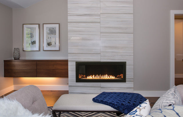 Empire Boulevard Intermittent Pilot with Thermostat Variable Remote Control Contemporary 36" Linear Vent-Free Fireplace - VFLB36FP90