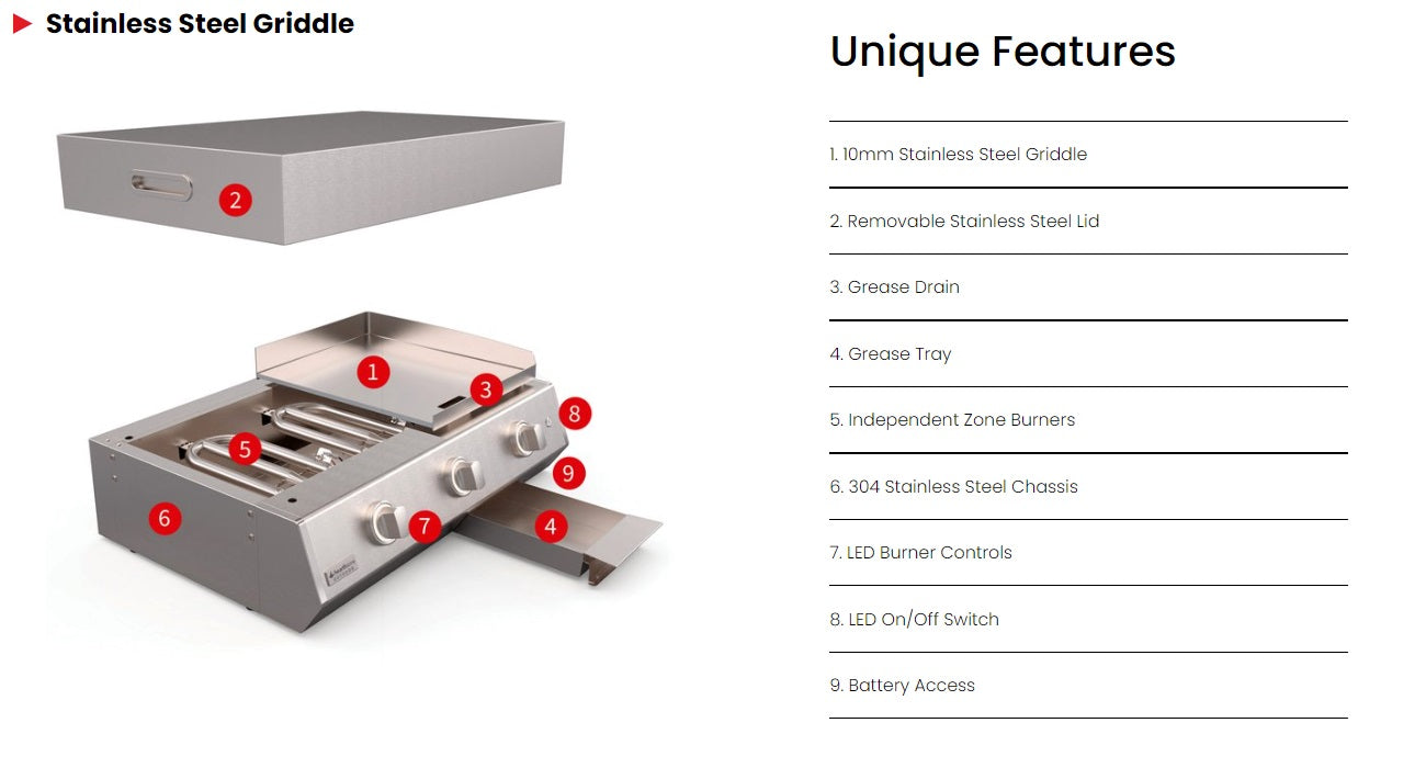 Heartstone Outdoor Brabura 40 Outdoor Griddle