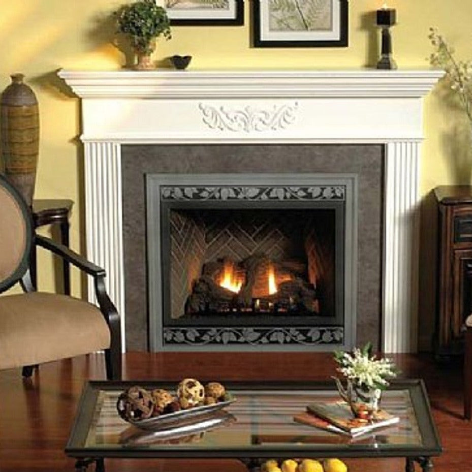 Empire Comfort Systems Premium 36" Direct-Vent NG Multi-Function Control Fireplace with Herringbone Ceramic Fiber Brick Liner