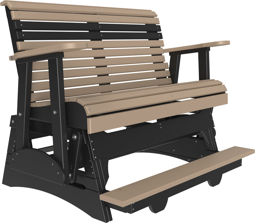 LuxCraft 4' Plain Balcony Rollback Glider Chair
