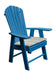 A&L Furniture Poly Upright Adirondack Chair Blue