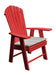 A&L Furniture Poly Upright Adirondack Chair Bright Red