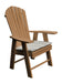 A&L Furniture Poly Upright Adirondack Chair Cedar