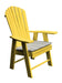 A&L Furniture Poly Upright Adirondack Chair Lemon Yellow