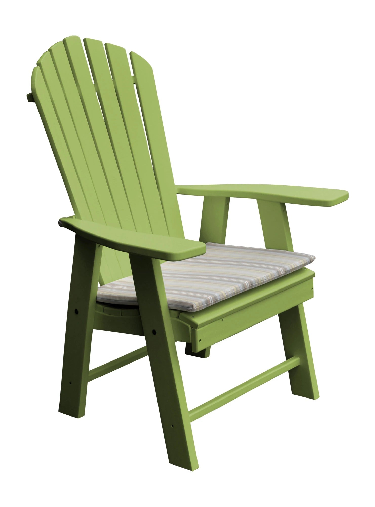 A&L Furniture Poly Upright Adirondack Chair Tropical Lime Green