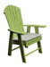 A&L Furniture Poly Upright Adirondack Chair Tropical Lime Green