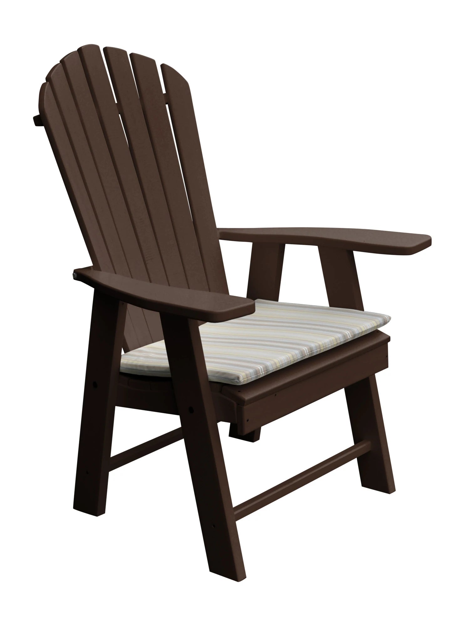 A&L Furniture Poly Upright Adirondack Chair Tudor Brown