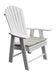 A&L Furniture Poly Upright Adirondack Chair White