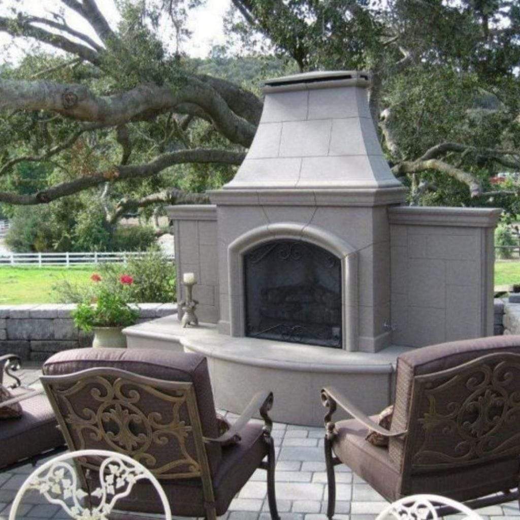 American Fyre Designs Grand Phoenix Vented Gas Fireplace with Extended Bullnose Hearth