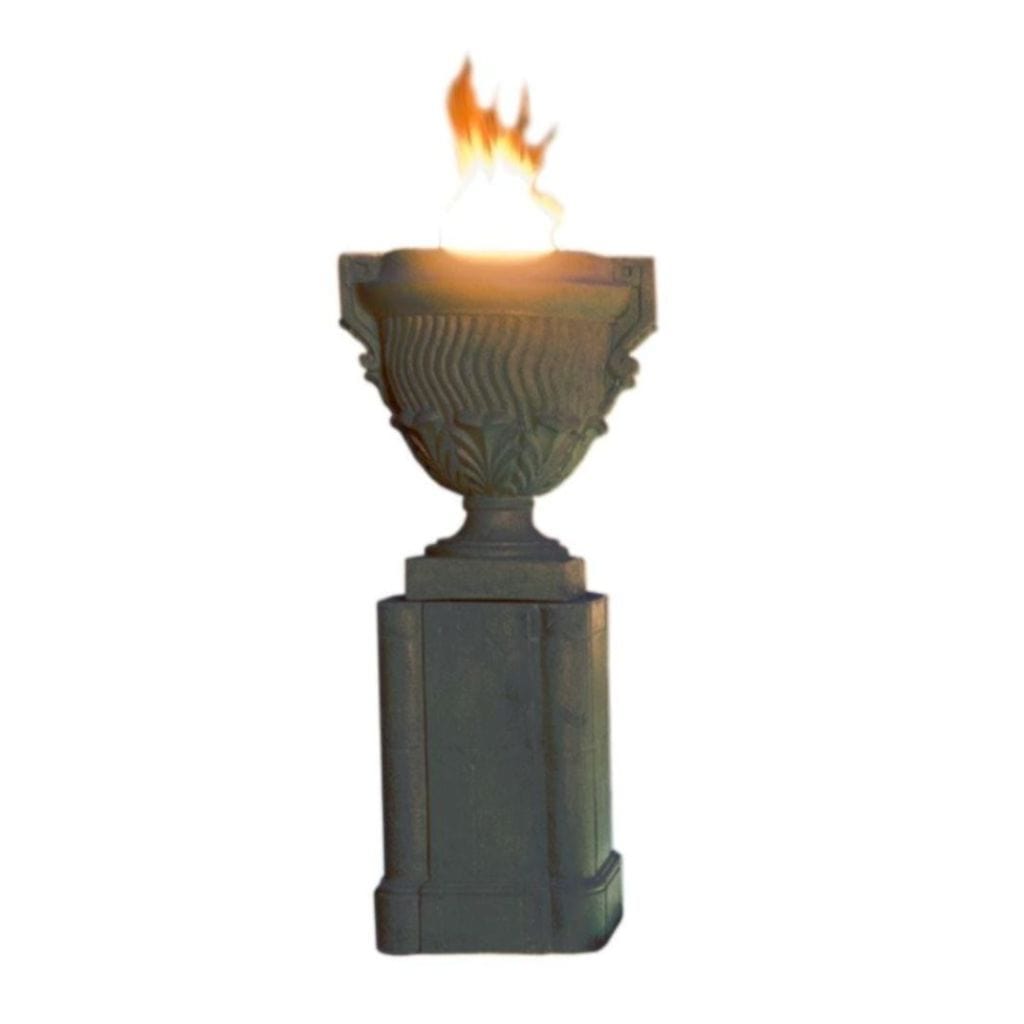 American Fyre Designs Piage Gas Fire Urn and Pedestal