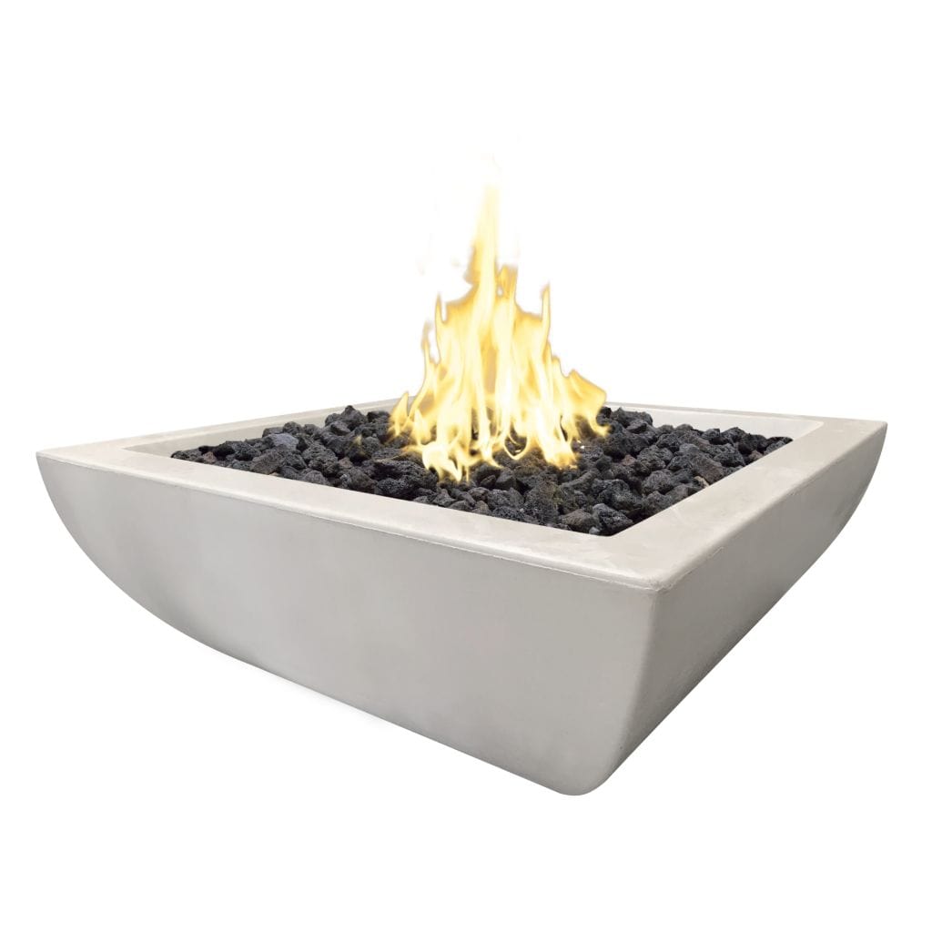 American Fyre Designs Bordeaux Petite Square Gas Fire Bowl