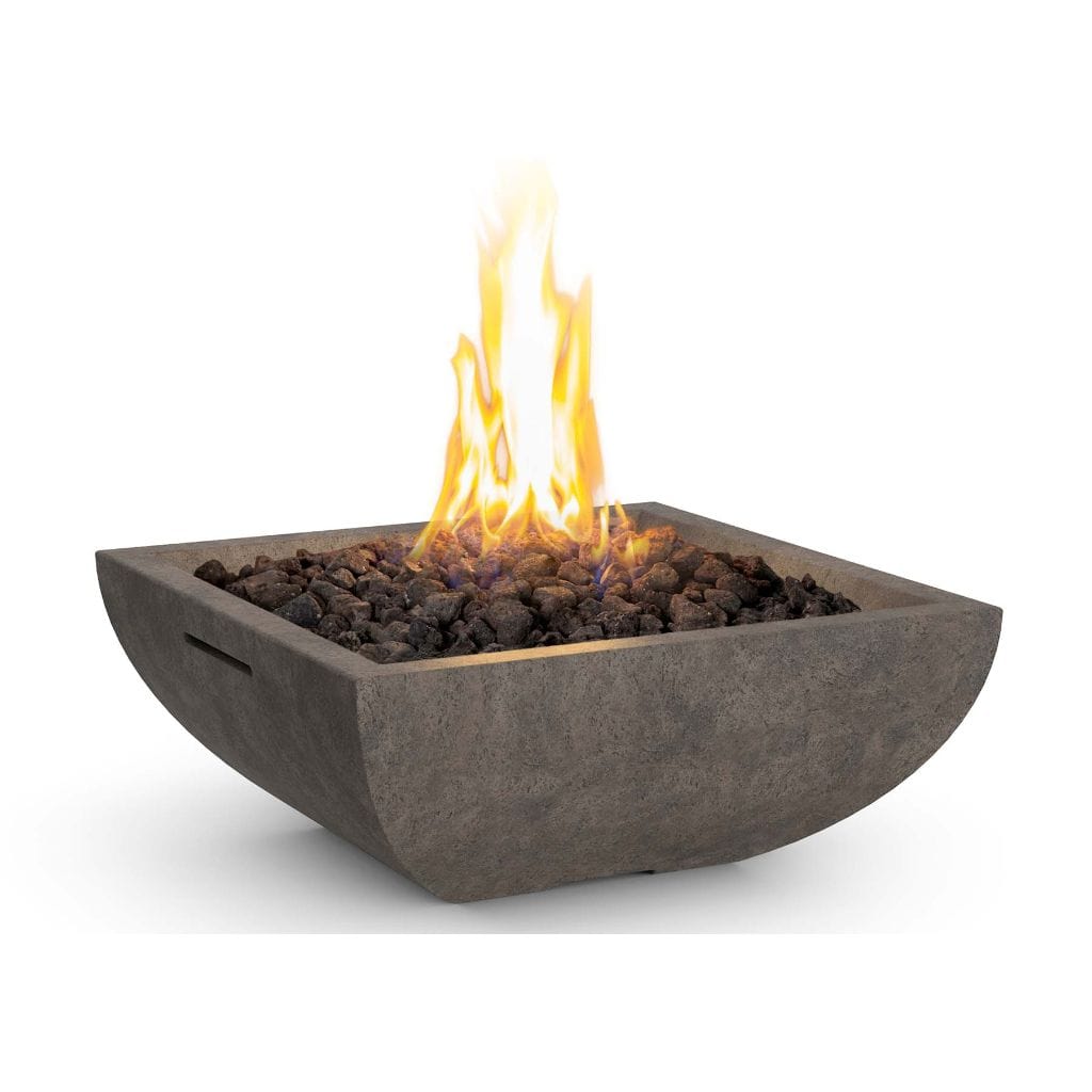 American Fyre Designs Bordeaux Petite Square Gas Fire Bowl