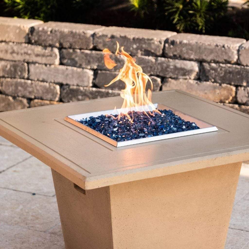 American Fyre Designs 36" Cosmopolitan Square Gas Firetable