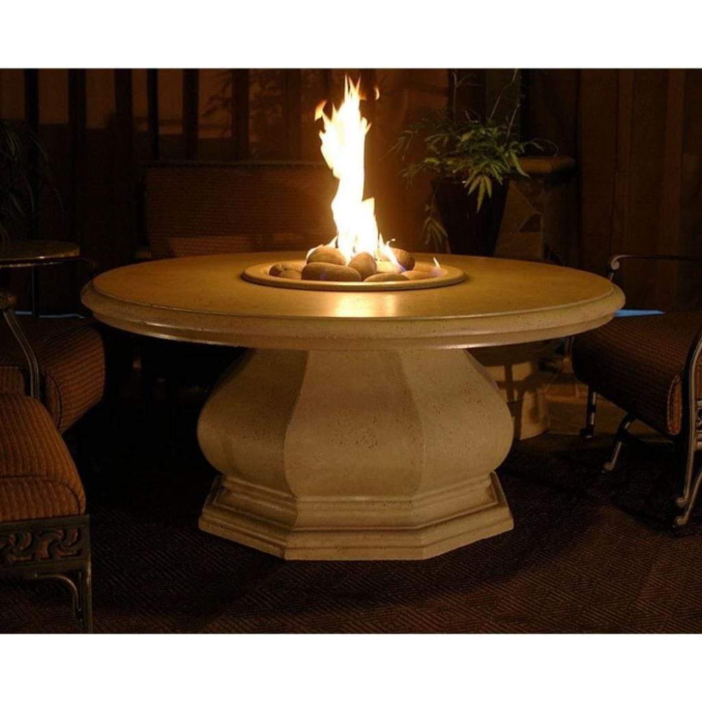 American Fyre Designs Inverted Round Gas Firetable