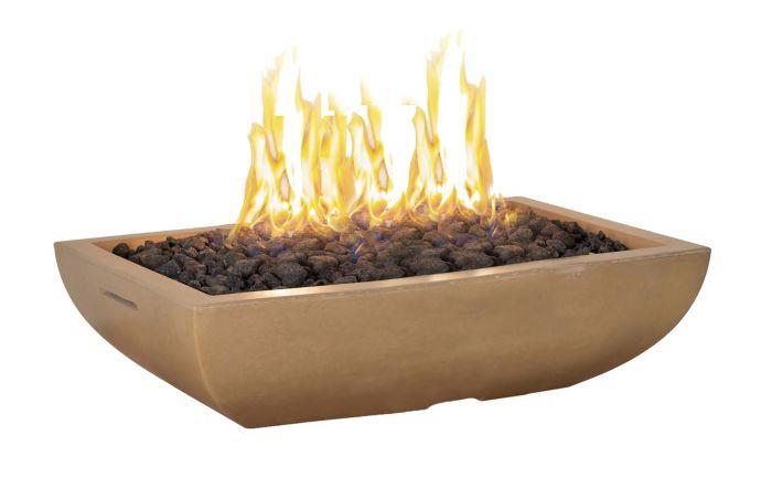 American Fyre Designs 50″ X 30″ Bordeaux Rectangle Gas Fire Bowl