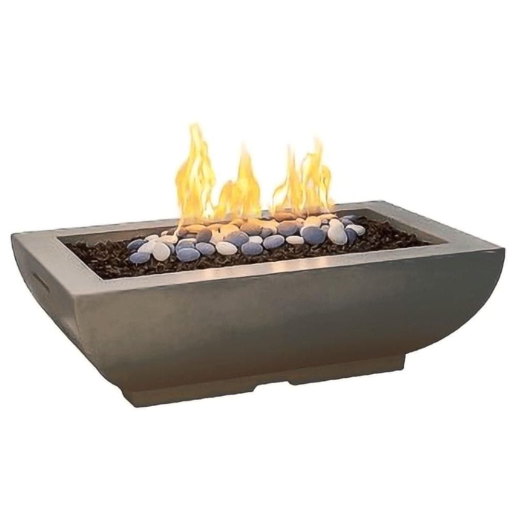 American Fyre Designs 50″ X 30″ Bordeaux Rectangle Gas Fire Bowl