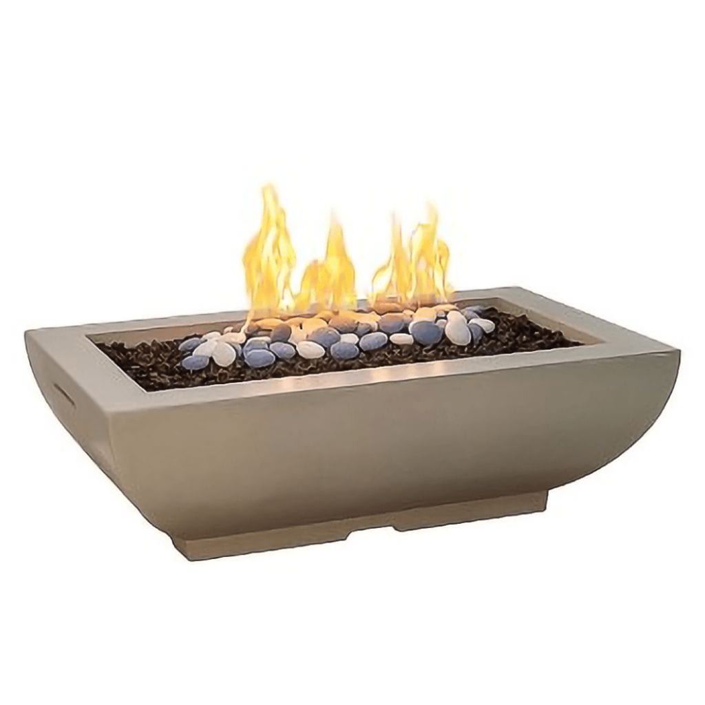 American Fyre Designs 50″ X 30″ Bordeaux Rectangle Gas Fire Bowl