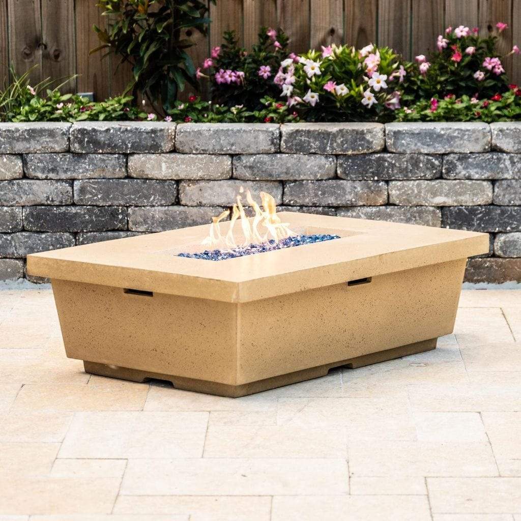 American Fyre Designs 52" Contempo Rectangle Gas Firetable