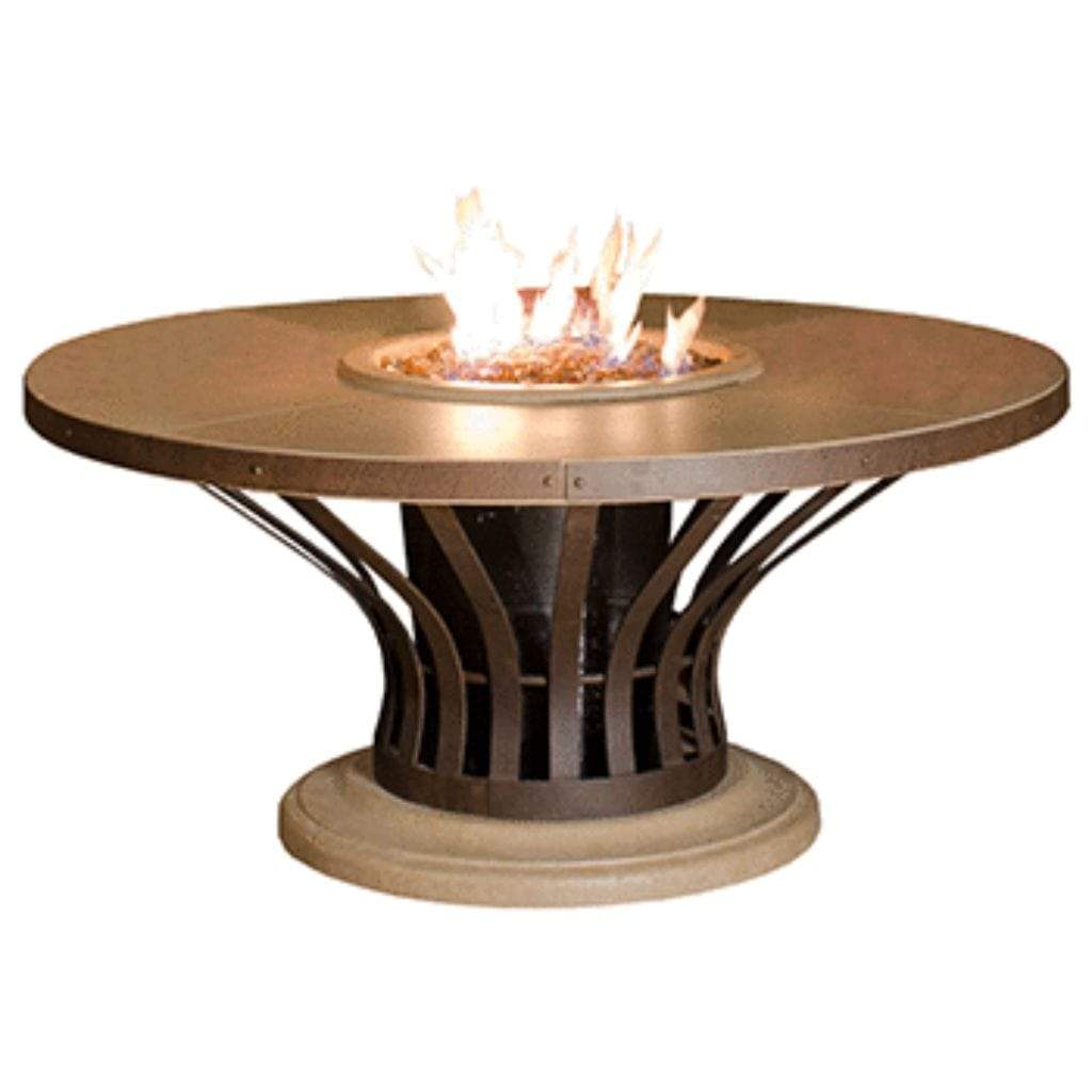 American Fyre Designs 54" Fiesta Round Gas Firetable