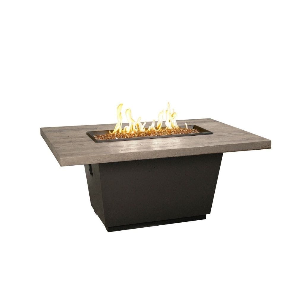 American Fyre Designs 54" French Barrel Oak Cosmo Rectangle Firetable