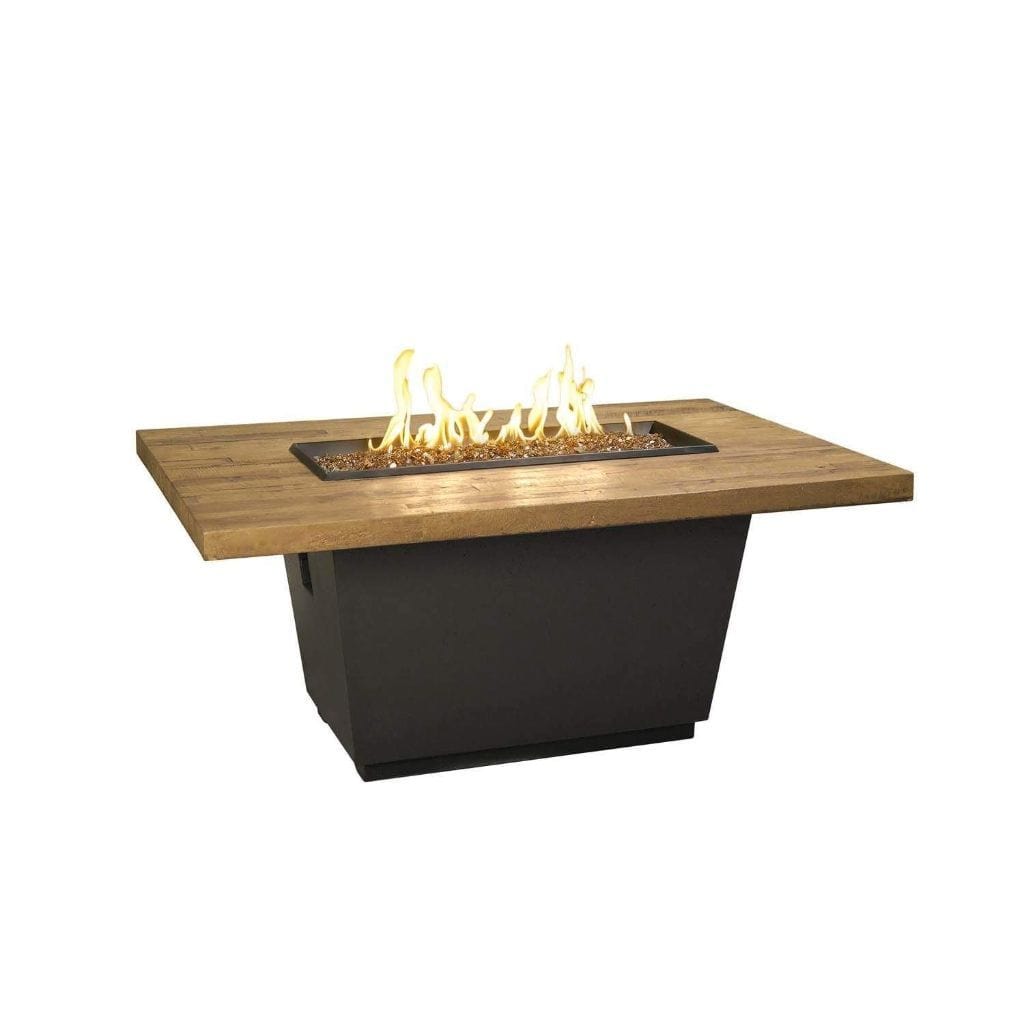 American Fyre Designs 54" French Barrel Oak Cosmo Rectangle Firetable