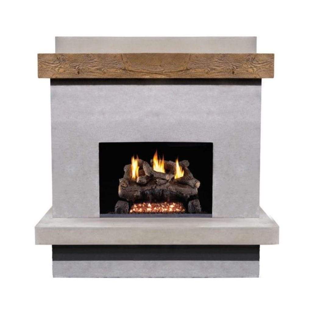 American Fyre Designs 68" Brooklyn Smooth Outdoor Gas Fireplace