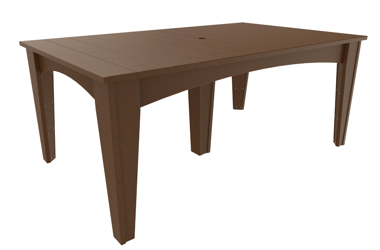 LuxCraft Island Dining Table (44" x 72" Rectangular)