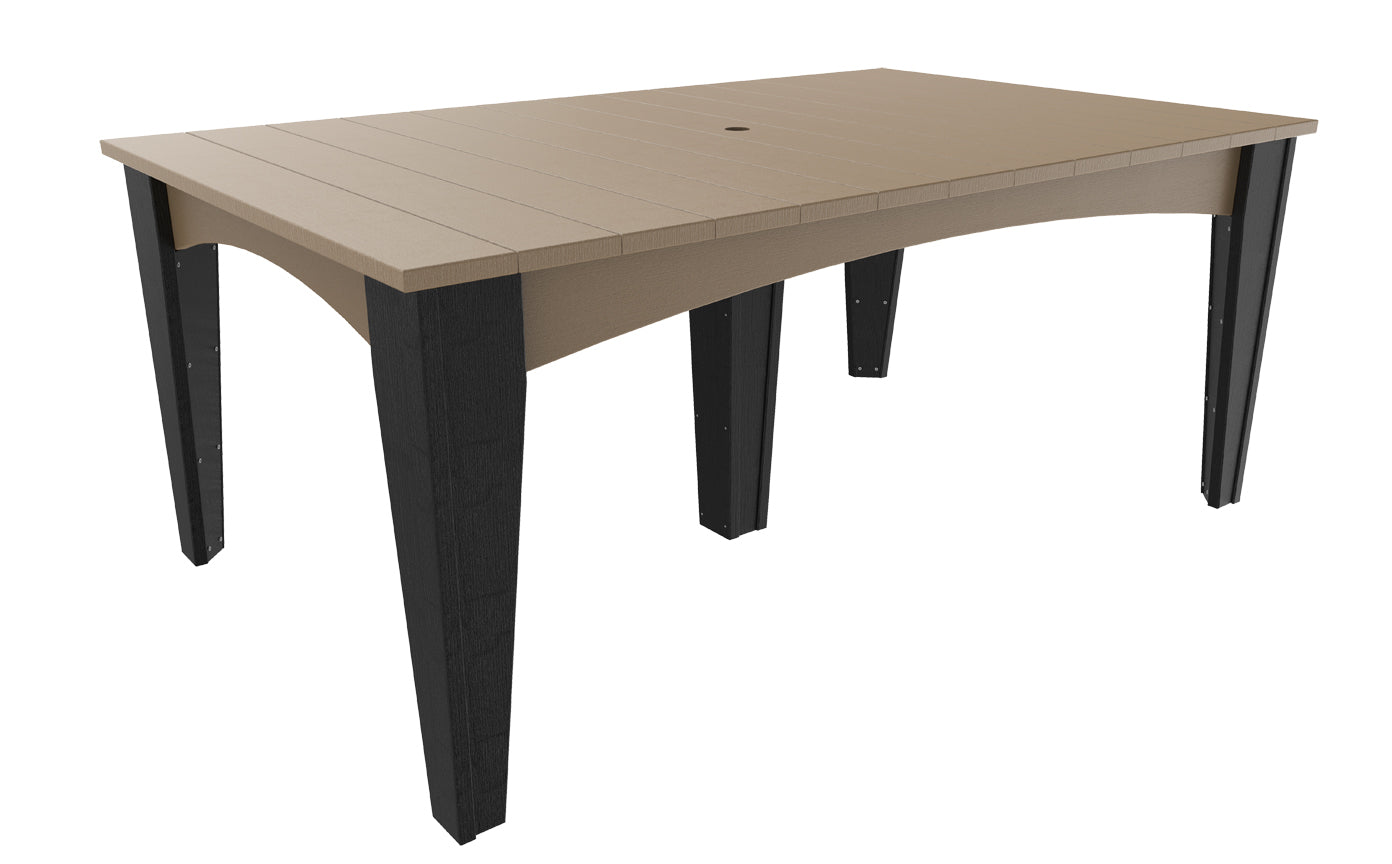 LuxCraft Island Dining Table (44" x 72" Rectangular)