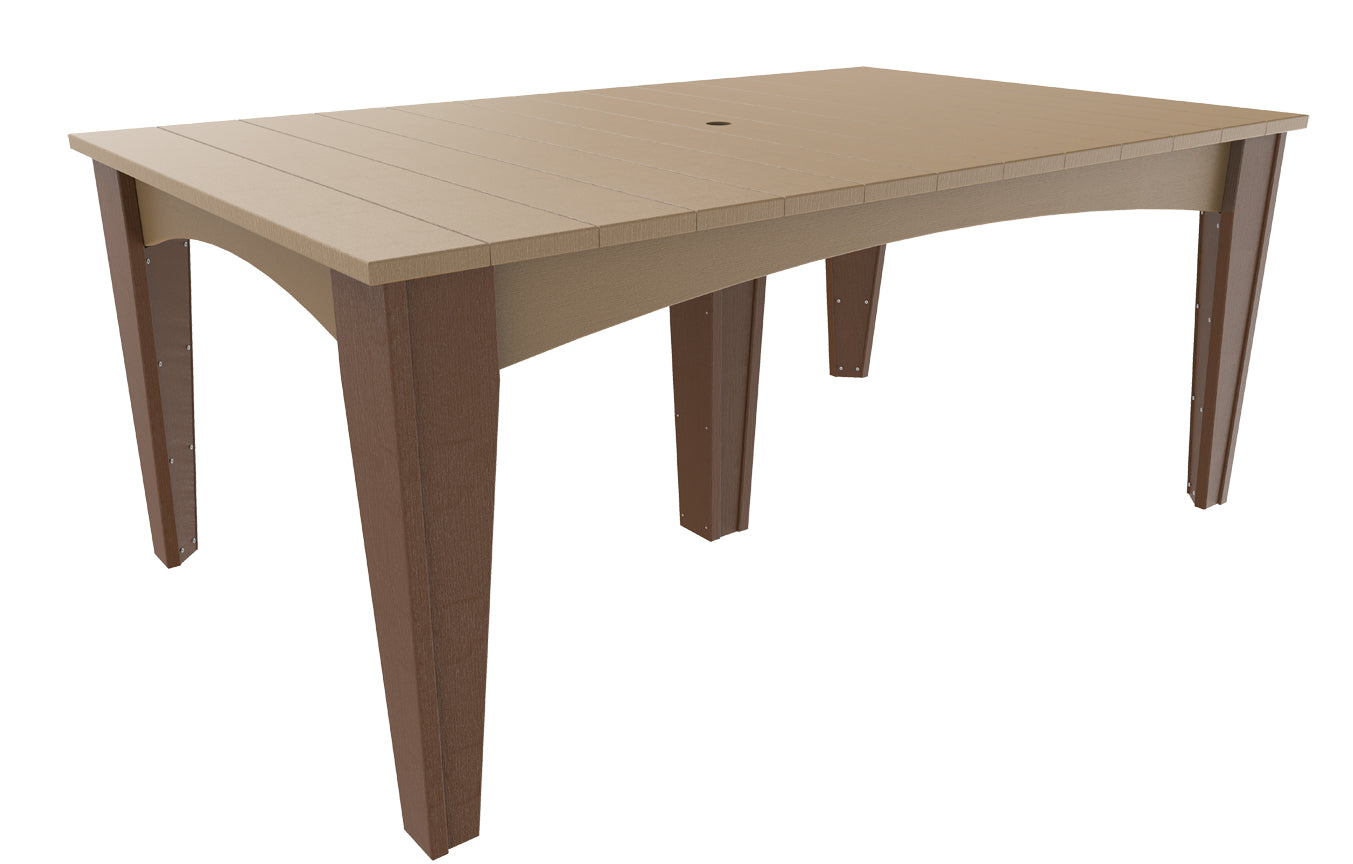 LuxCraft Island Dining Table (44" x 72" Rectangular)