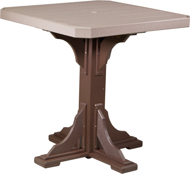 LuxCraft 41" Square Table - Bar Height