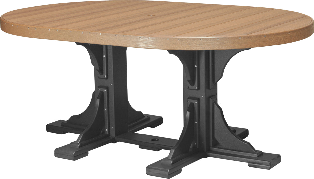 LuxCraft 4' x 6' Oval Table - Bar Height