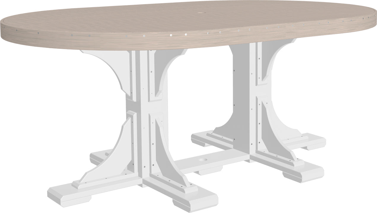 LuxCraft 4' x 6' Oval Table - Dining Height