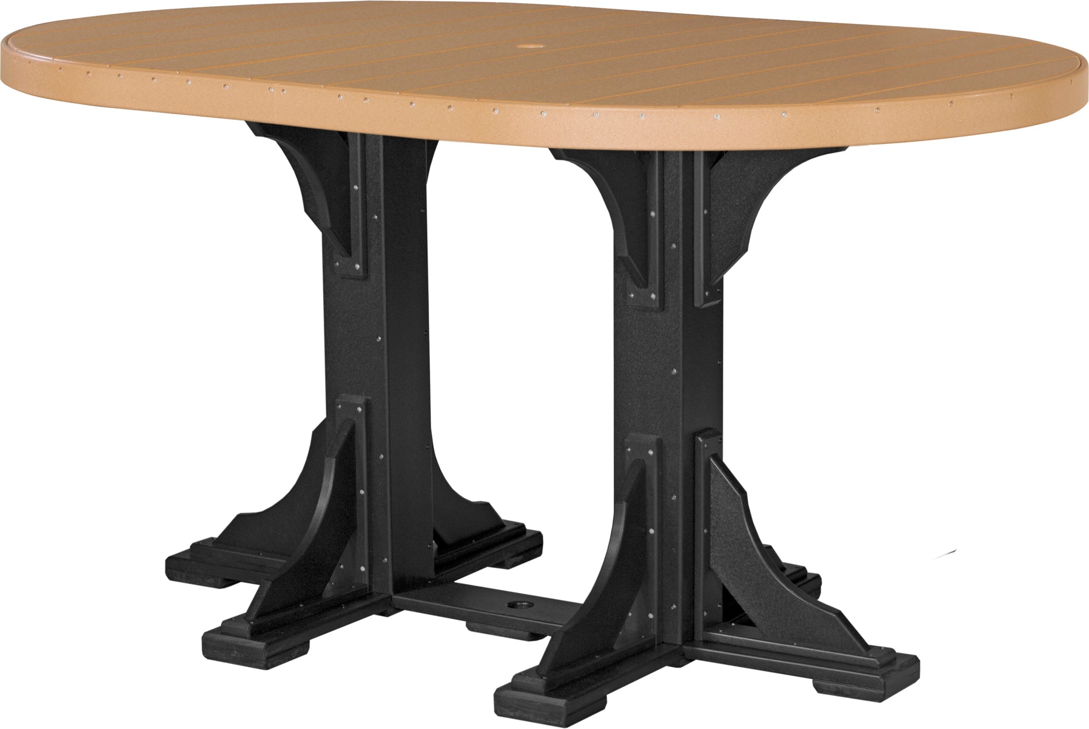 LuxCraft 4' x 6' Oval Table - Bar Height