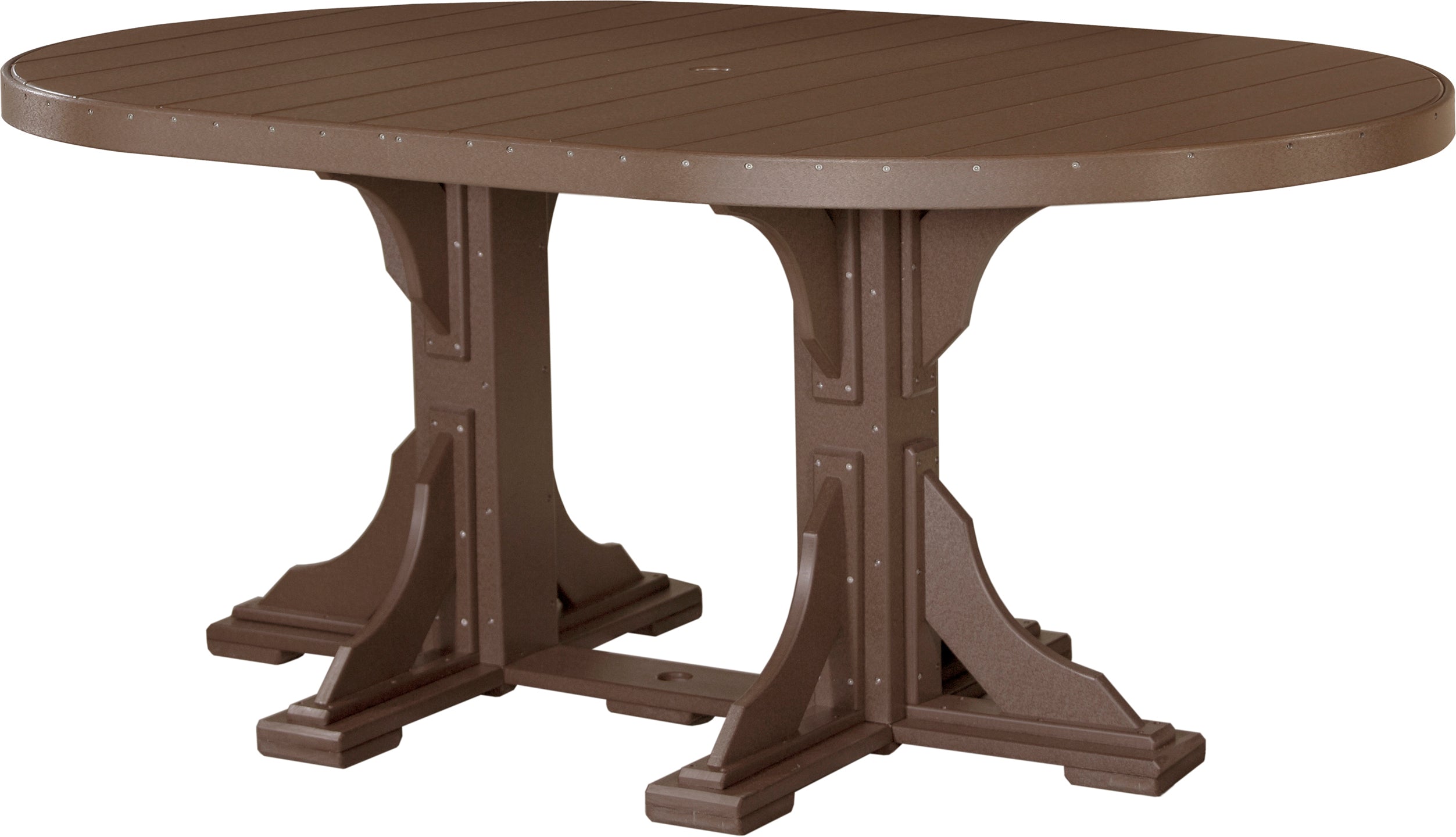 LuxCraft 4' x 6' Oval Table - Counter Height