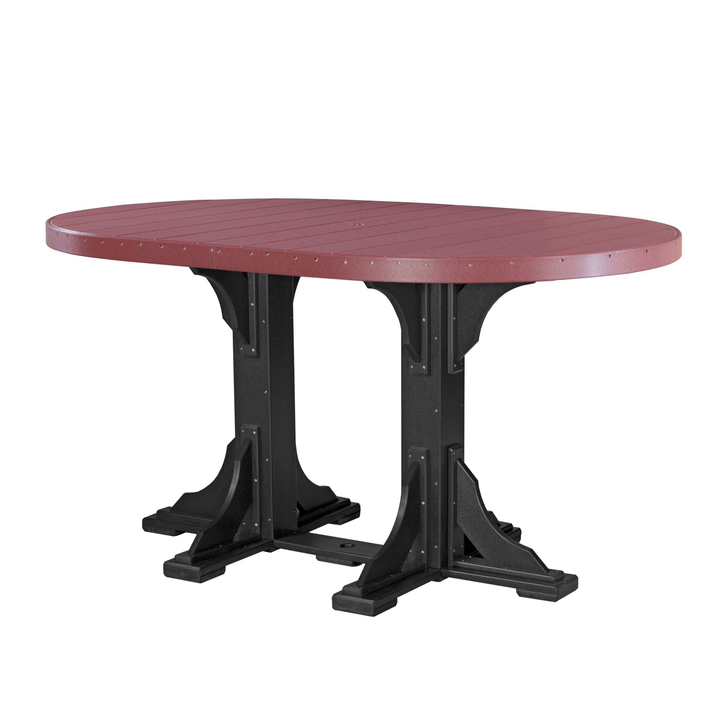 LuxCraft 4' x 6' Oval Table - Bar Height