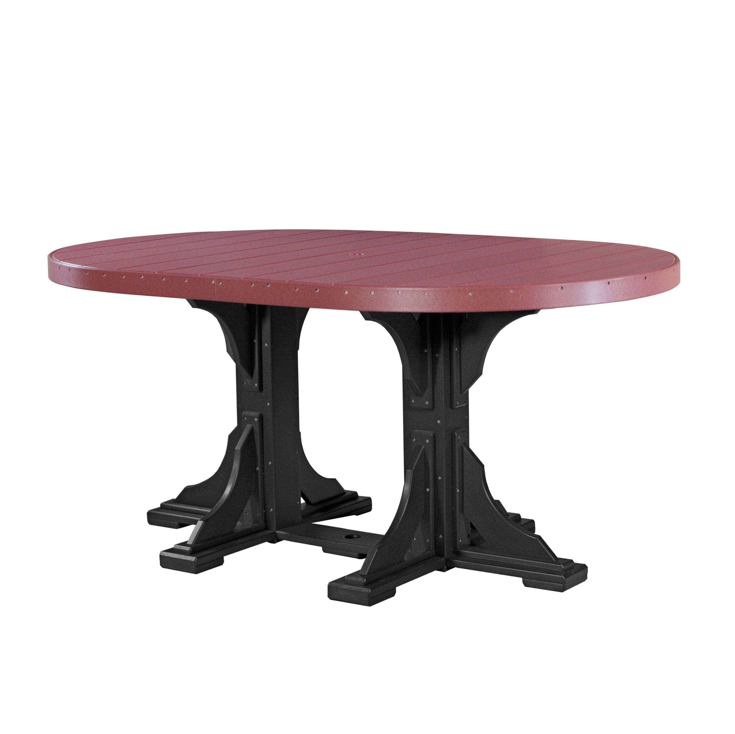 LuxCraft 4' x 6' Oval Table - Counter Height