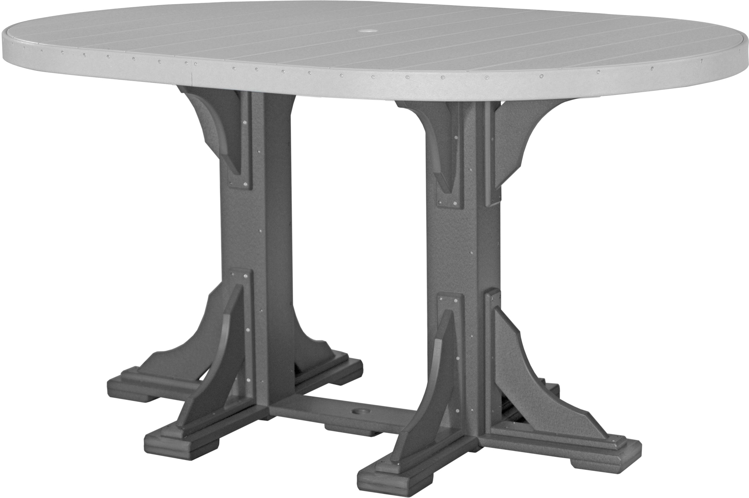 LuxCraft 4' x 6' Oval Table - Bar Height