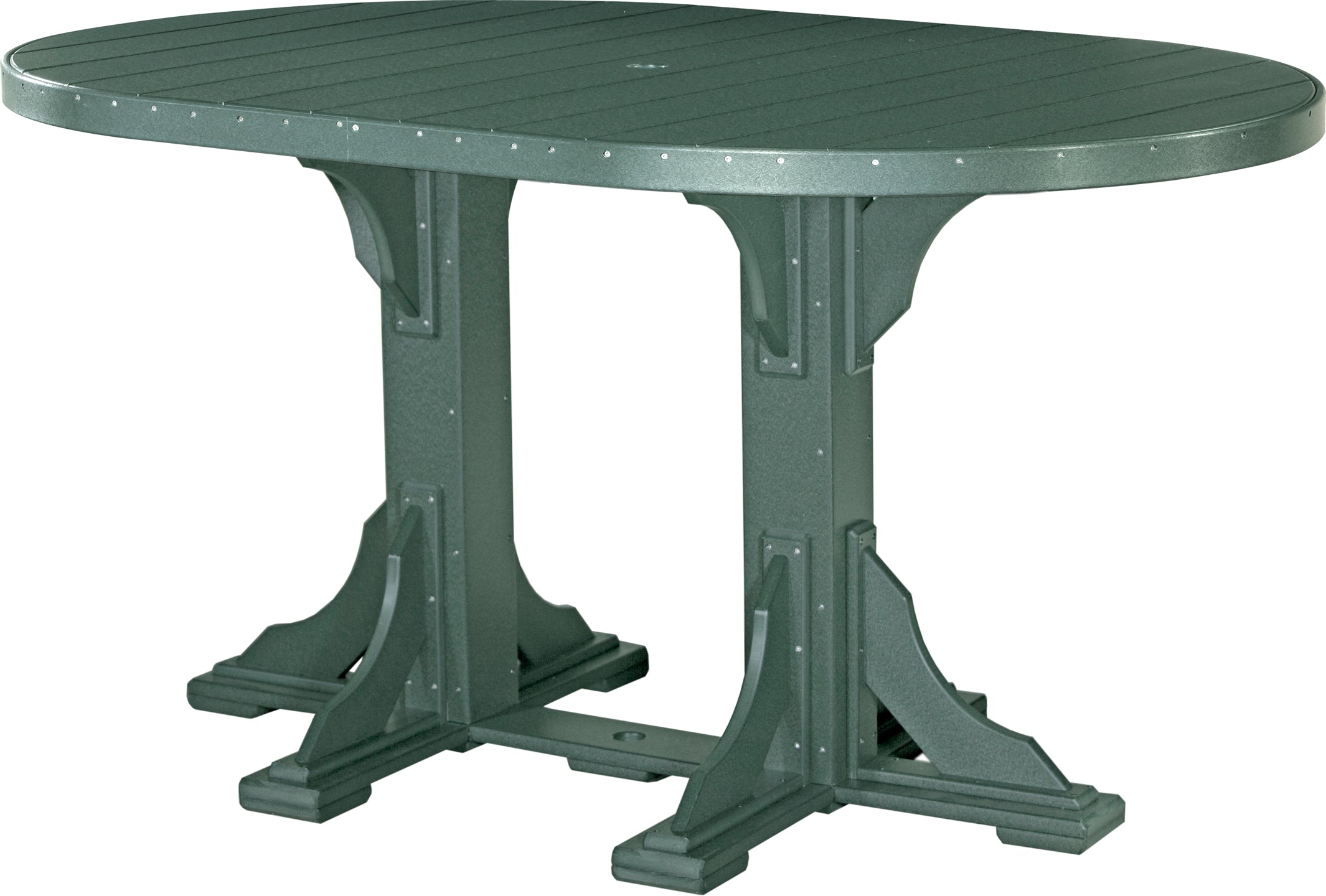 LuxCraft 4' x 6' Oval Table - Bar Height