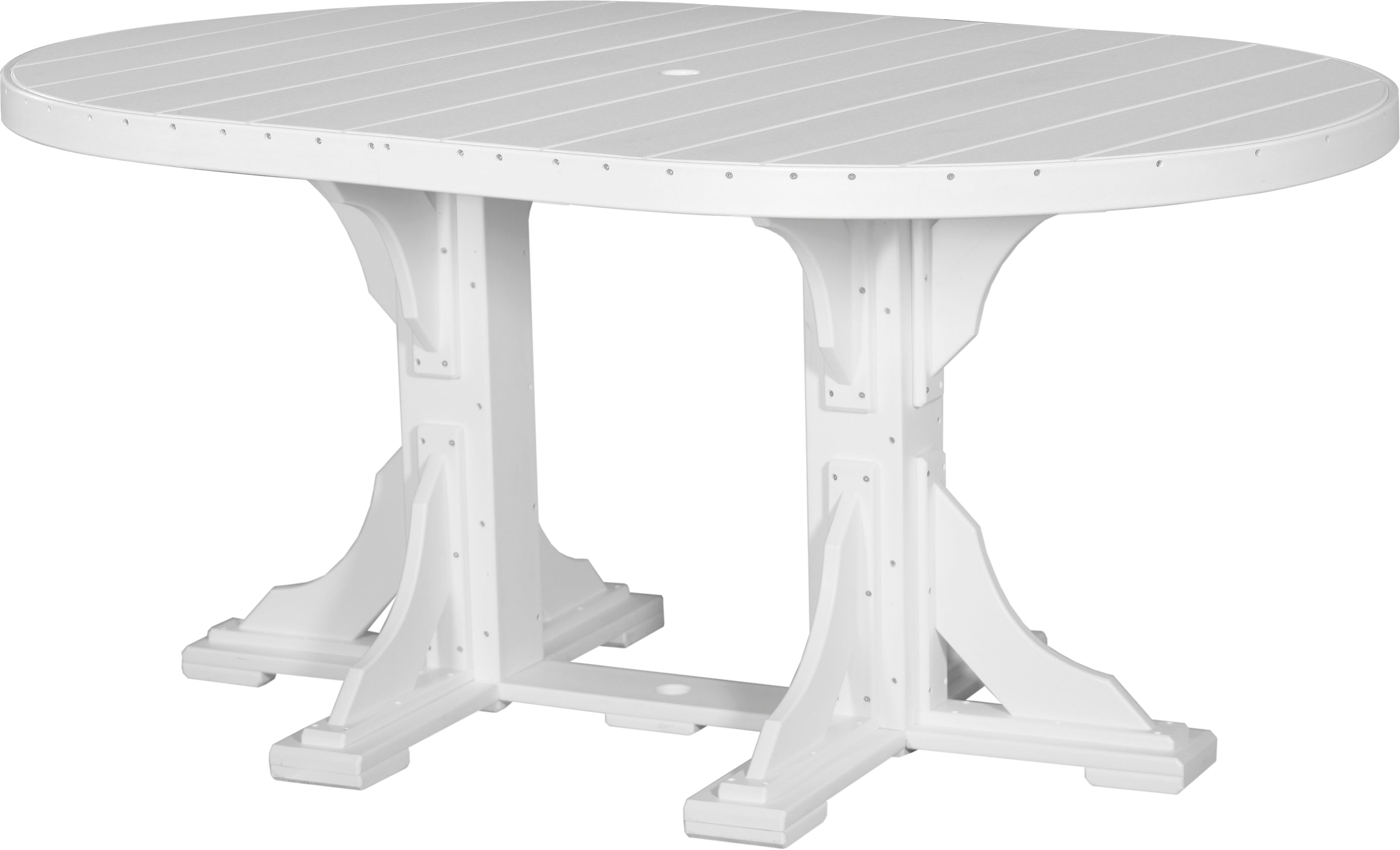 LuxCraft 4' x 6' Oval Table - Counter Height