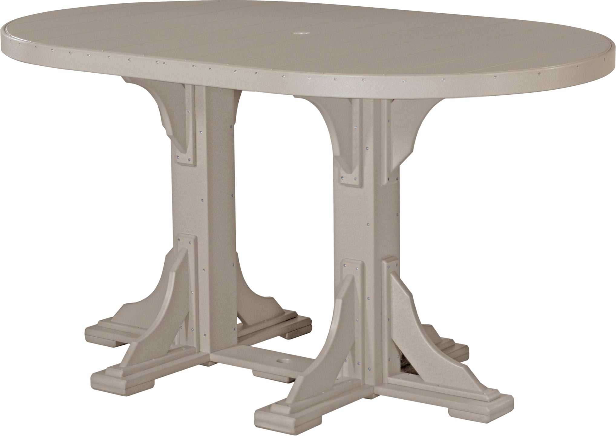 LuxCraft 4' x 6' Oval Table - Bar Height