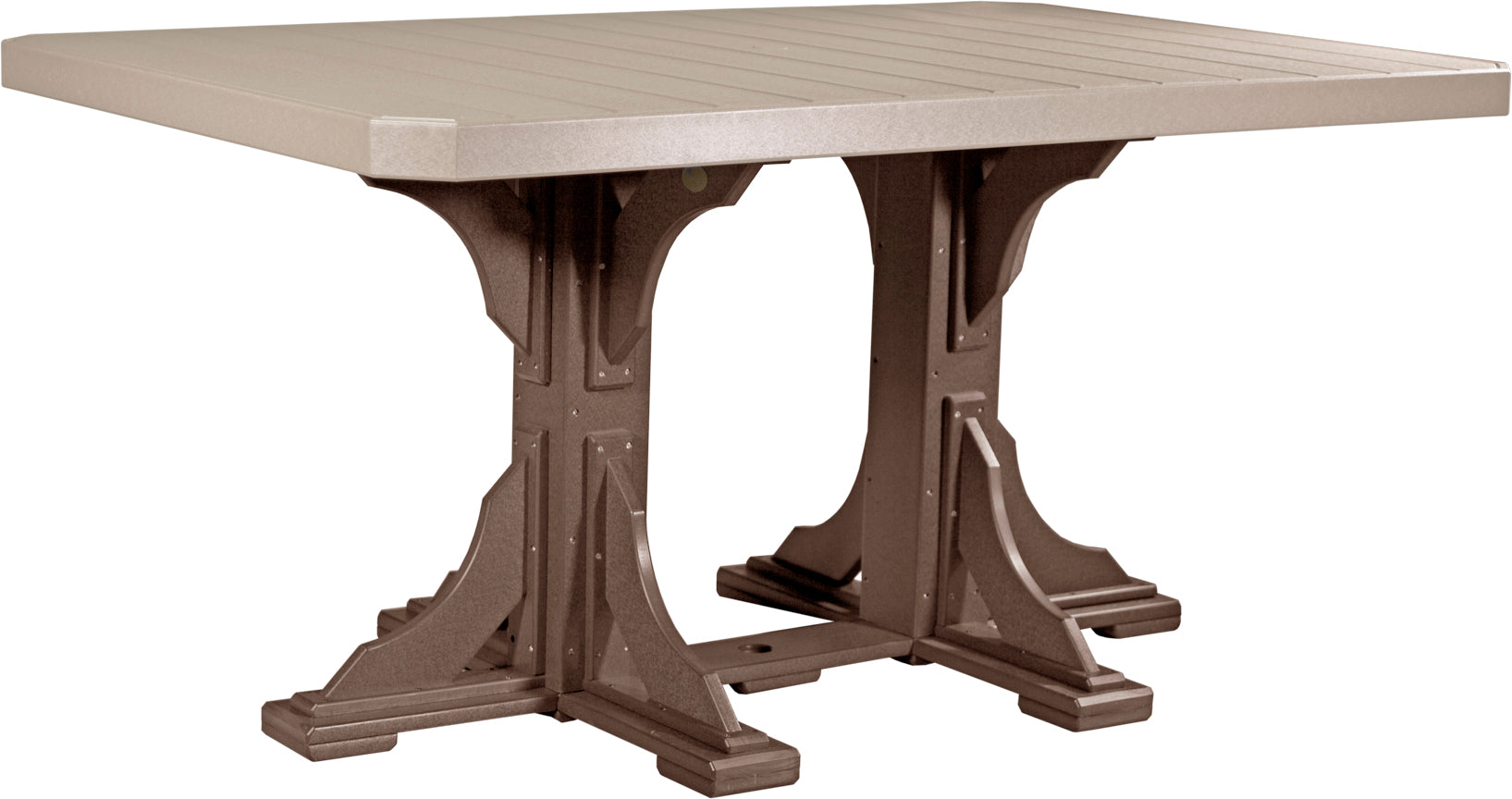 LuxCraft 4' x 6' Rectangular Table - Counter Height