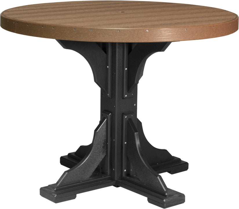 LuxCraft 4' Round Table - Dining Height