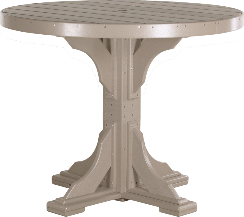 LuxCraft 4' Round Table - Bar Height