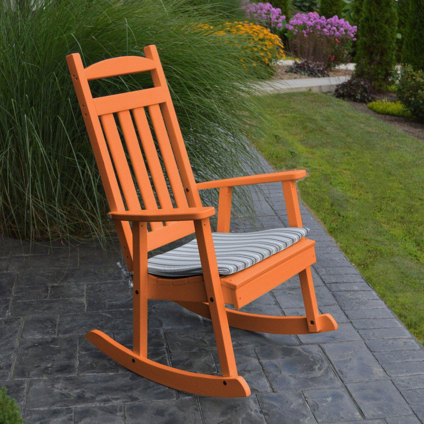 A&L Furniture Rocking Chair Orange