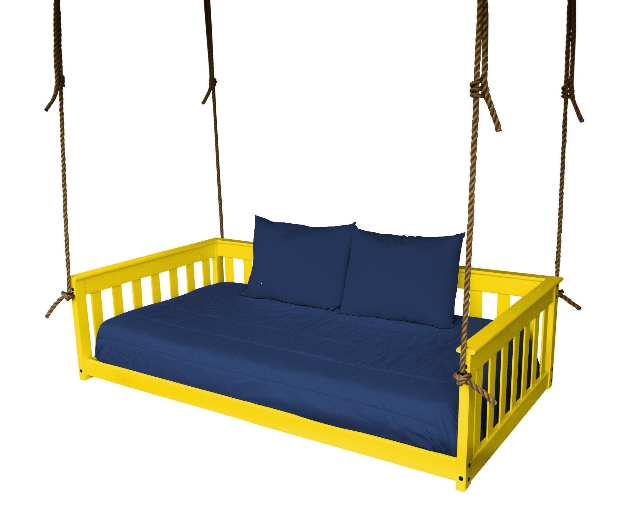 A&L Furniture VersaLoft Mission Hanging Daybed with Rope