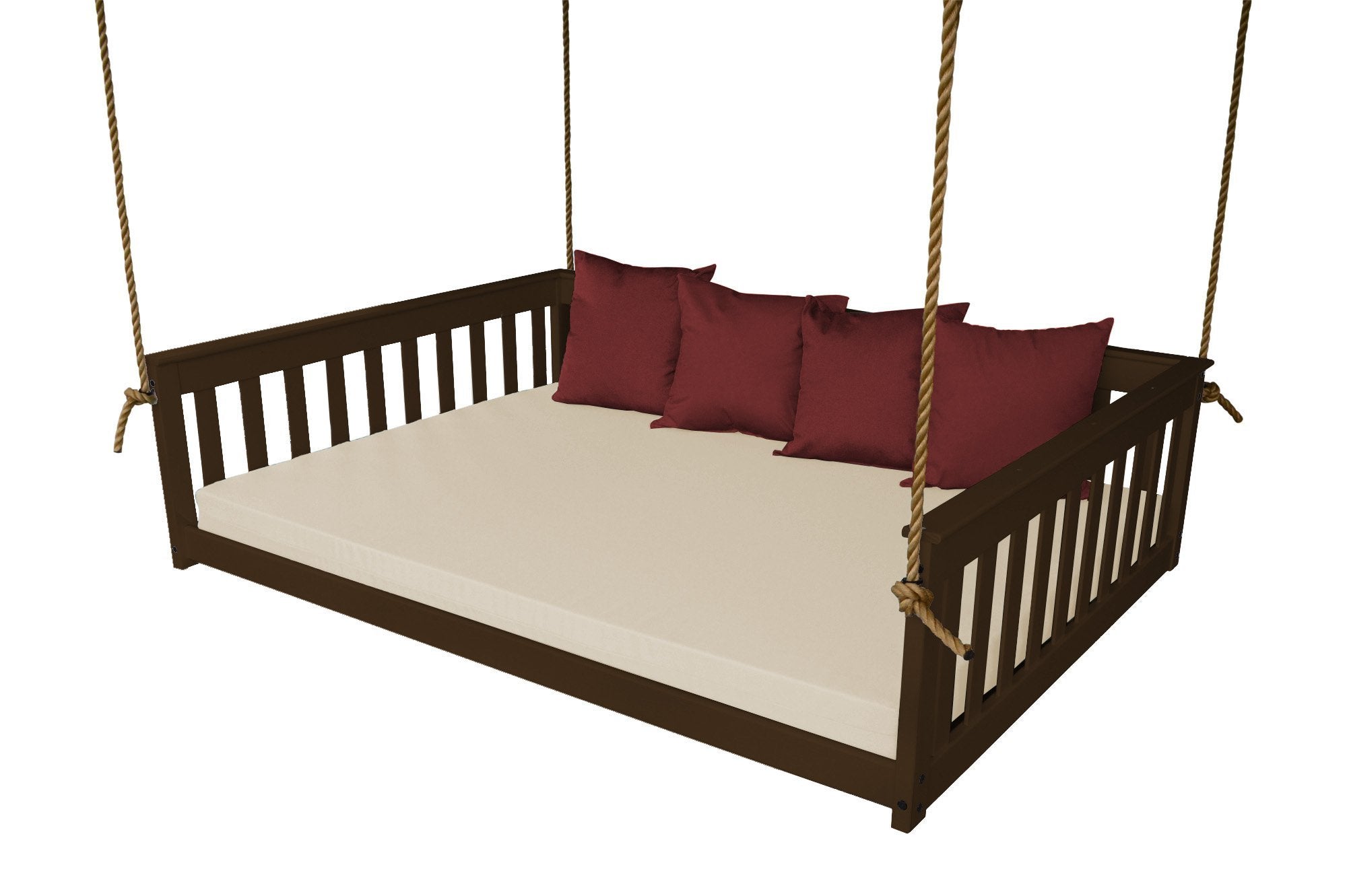 A&L Furniture VersaLoft Mission Hanging Daybed with Rope